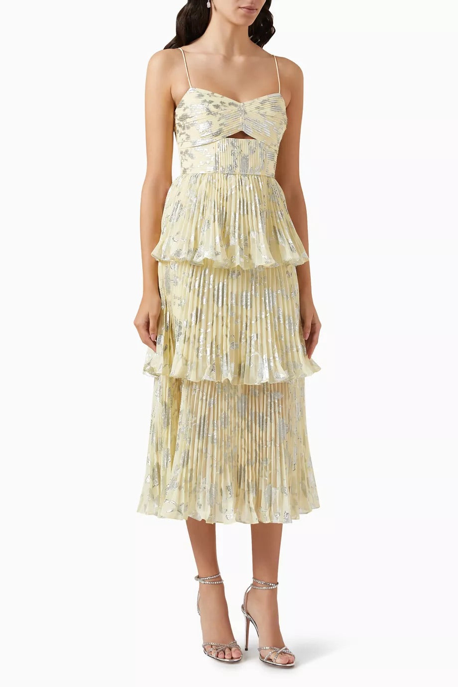 Self-Portrait- Jacquard Midi Dress