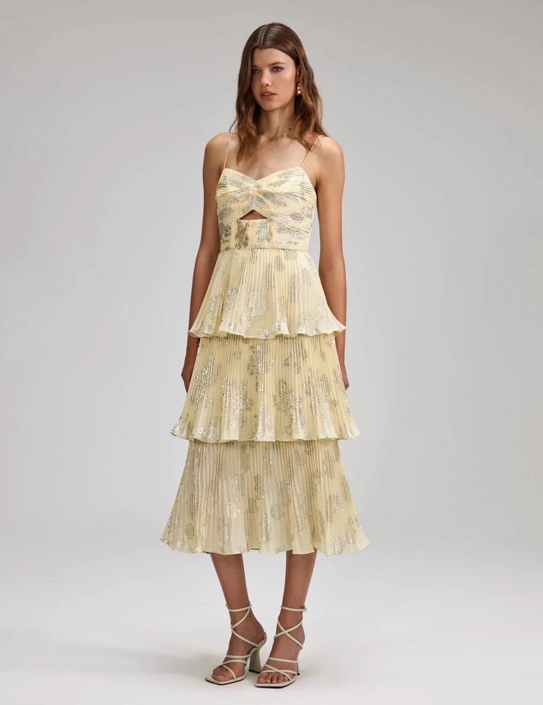 Self-Portrait- Jacquard Midi Dress