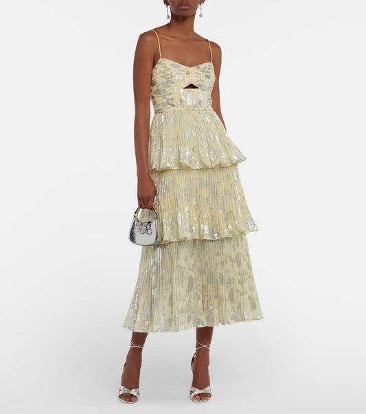 Self-Portrait- Jacquard Midi Dress