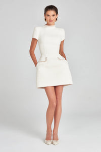 Nadine Merabi Simone Ivory Dress