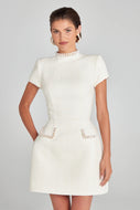 Nadine Merabi Simone Ivory Dress