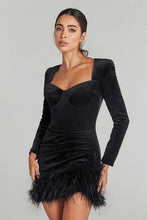 Load image into Gallery viewer, Nadine Merabi Miley Black Dress
