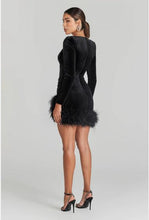 Load image into Gallery viewer, Nadine Merabi Miley Black Dress
