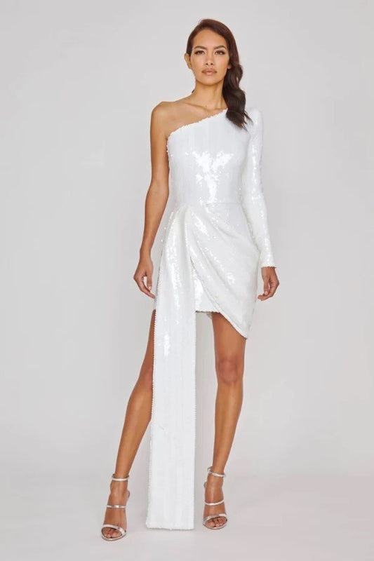 Nadine Merabi Celina White Dress