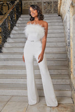 Load image into Gallery viewer, Nadine Merabi Colette White Jumpsuit
