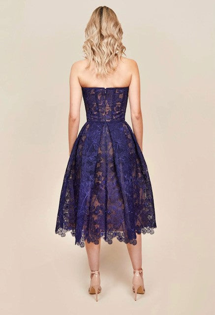Nadine Merabi Olivia Navy dress