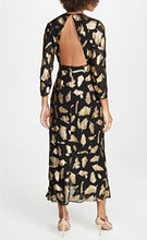 Load image into Gallery viewer, Rixo London Rose Dress in Gold &amp; Black
