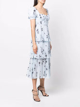 Load image into Gallery viewer, Self-Portrait floral-print mid-length dress
