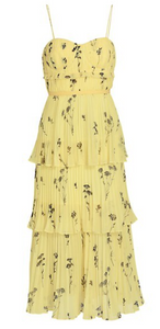 Self portrait arrow top print midi dress